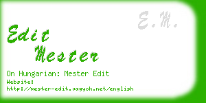 edit mester business card